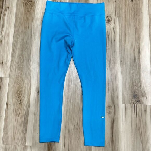 Nike Dri Fit Light Blue Athletic Leggings Women’s XL - Picture 1 of 3